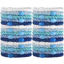 Funtopia High Elastic Hair Bands - 30 Pcs No Crease Soft Ponytail Holders & Sports Hair Ties for Thick Hair