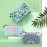 MAGEFY Makeup Bag 3 Styles Portable Travel Cosmetic Bag for Women Flower Patterns Small Toiletry Bag Sloth Gifts for Women Makeup Pouch with Black Zipper Pouch (3 packs)