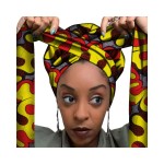 AFRICSTYLE African Print Hair Bonnet Turbans Head Scarf Headwraps for Women Sleeping Ankara