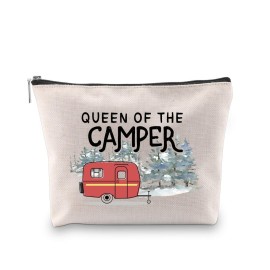 GJTIM Queen of the Camper Outdoor Gift Camping Camper Novelty Happy Camper Shopping Tote Bag (Camper Camper Bag) GJTIM Queen of the Camper Outdoor Gift Camping Camper Novelty Happy Camper Shopping Tote Bag (Camper Camper Bag)