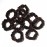 LFOUVRE Pack of 10 Small Velvet Scrunchies for Women Hair Accessories, Mini Thin Elastic Hair Ties for Thick and Thin Hair, Coffee