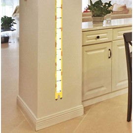 Wland 7 inch x 7 feet Cute Giraffe Animal Series Measurement Growth Chart Removable Vinyl Wall Decals Stickers for Children Room Nursery