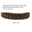 TOECWEGR 5 Strands Synthetic Hair Braided Headband Hairpiece Classic Chunky Wide Plaited Braids ElasticMulti Color Headband Ladies Beauty Hair Accessories
