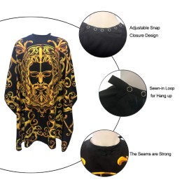 Pelocapa Barber Cape for Men Hair Cutting Salon Cape with Snap Closures Waterproof Professional Large Barber Hairdresser Cape- 63 56(Gold Leader) Pelocapa Barber Cape for Men Hair Cutting Salon Cape with Snap Closures Waterproof Professional Large Barber Hairdresser Cape- 63 56(Gold Leader)