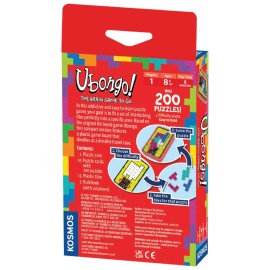 Thames & Kosmos Ubongo The Brain Game to Go Fast-Paced, Addictive, and Easy-to-Learn | Convenient Self Contained Carrying Case | Solo Geometric Puzzle Game | for Ages 8 and Up
