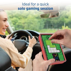 Thames & Kosmos Ubongo The Brain Game to Go Fast-Paced, Addictive, and Easy-to-Learn | Convenient Self Contained Carrying Case | Solo Geometric Puzzle Game | for Ages 8 and Up