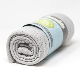 Woombie Organic Baby Swaddling Blanket, Lightweight Breathable Swaddle, Baby Receiving Blanket, Powder Gray, 44 x 44 inches