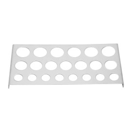 Stainless Steel Ink Cup Holder 21 Holes Stand Rack Pigment Container Kit Accessory Ink Holder Stand for Pigment Ink Cup Supplies