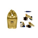 Inflatable Shampoo Funnel Cape for Washing Hair in Any Chair and Basin. Gold Portable Tray Device to Use in Salon, at Home, Nursing Home or Hospital to Help Keep Clothes Dry! Pump Included!