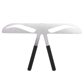 Eyebrow Template, 4 Types Eyebrow Stencil Permanent Eyebrow Wooler Eyebrow Measure Balance Extension Ruler Eyebrow Shape Stensil Eyebrow Makeup Tool Draw Eyebrow Eyebrow Type Position Measurement(1)