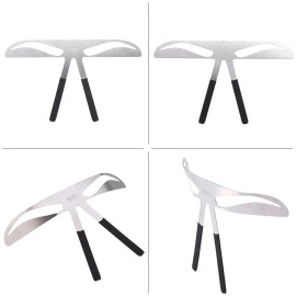 Eyebrow Template, 4 Types Eyebrow Stencil Permanent Eyebrow Wooler Eyebrow Measure Balance Extension Ruler Eyebrow Shape Stensil Eyebrow Makeup Tool Draw Eyebrow Eyebrow Type Position Measurement(1)