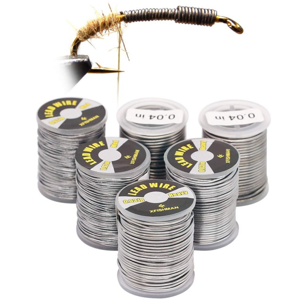 Fly-Tying-Lead-Wire-Fly-Tying-Material- Fly-Fishing-Supplies-Accessories (3 Size Assortment 6 Pack)