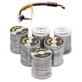 Fly-Tying-Lead-Wire-Fly-Tying-Material- Fly-Fishing-Supplies-Accessories (3 Size Assortment 6 Pack)