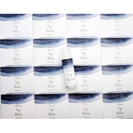 ZZYBIA Homemade Skincare Products Adhesive Labels Stickers for Lip Balm Container Tubes 20pcs (Blue Sapphire)