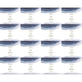 ZZYBIA Homemade Skincare Products Adhesive Labels Stickers for Lip Balm Container Tubes 20pcs (Blue Sapphire)