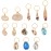 HEALLILY Beavorty 13pcs Hair Rings Jewelry Pendant Ocean Conch Shell Hair Accessories Hair Cuffs Decorations Charms for Twist Crochet Braiding Hair Clips