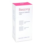 Beejong [120EA] Premium 2 in 1 Facial Cleansing Square Cotton Pads - Two Types of Face Wipes Cotton Pads for Toner, Makeup Remover | Compressed 60EA & Sponge 60EA | Made in Korea (1 Pack)
