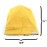 ELIHAIR Kids Beanie Sleep Hats Bonnet for Night Sleeping Cap Silky Lined Satin Bonnet with Adjustable Elastic Band for Teens Toddler Child Natural Curly Frizzy Hair Cover(Sunny Yellow)