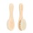 GREENTH PRO Baby Hair Bush and Comb Set -Nature Lotus Wood with Soft Goat Bristle and Pear Wood Comb for Newborns & Toddlers, Ideal for Cradle Cap