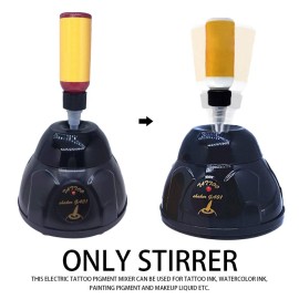 Mini Vorte-x Mixer Electric Salon Tattoo Ink Mixer Shaker 5200RPM Lab Vorte-x Mixer Agitator Tattoo Pigment Shaker Electric Tattoo Pigment Ink Mixer for Tattoo Ink Painting Pigment-