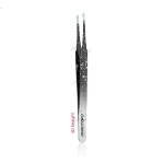 Alluring Ombre Black & Red Tweezers for Eyelash Extension for Volume Lashes 3D, 5D & 6D lashes - 3D Straight