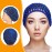 Geyoga 4 Pieces Mesh Crochet Hair Net Rayon Knit Snood Hat Thick Short Women Hairnet Snoods Cover Ornament for Sleeping (Blue)