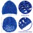 Geyoga 4 Pieces Mesh Crochet Hair Net Rayon Knit Snood Hat Thick Short Women Hairnet Snoods Cover Ornament for Sleeping (Blue)