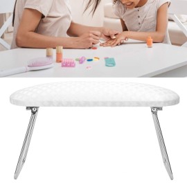 Hand Pillow for Nail Manicure, Foldable Salon Hand Cushion Nail Art Holder Arm Rest Manicure Tool(white)