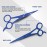 Utopia Care Hair Cutting and Hairdressing Scissors 6.5 Inch, Premium Stainless Steel Shears with Smooth Razor and Sharp Edge Blades for Salons, Men, Women and Kids, Blue