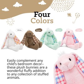 Plushible Easter Bunny Stuffed Animal, 18 (Pink) - Plush, Soft Embroidered Stuffed Bunny Toy for Kids, Newborns, Boys & Girls, Cuddly and Adorable Plush Toys