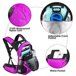 Lunidry Hydration Pack Thermal Insulated Hydration Backpack with 2L BPA Free Leak-Proof Water Bladder, Daypack Perfect for Running, Cycling, Hiking, Climbing-Keep Liquids Cool Up to 4 Hours