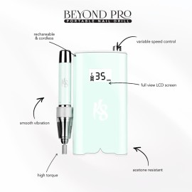Kiara Sky Beyond Pro Nail Drill | Portable, Rechargeable & Cordless - Blue