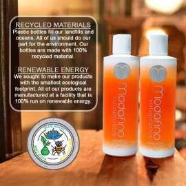 Modafino Voluptuous Shampoo and Conditioner Full Size Sample Set - Volumizing & Thickening formulas for Color Treated Hair, Promotes Hair Growth, Sulfate Free, No Parabens, Concentrated Formula 200 ml