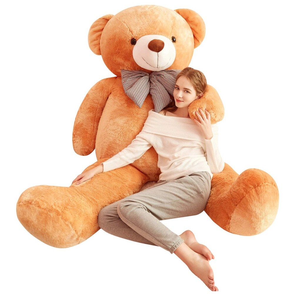 IKASA Giant Teddy Bear Plush Toy Stuffed Animals (Brown, 70 inches)