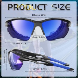 DEAFRAIN Polarized Sports Sunglasses for Men Women Cycling Running Fishing Driving Baseball Athletic Glasses UV Protection DEAFRAIN Polarized Sports Sunglasses for Men Women Cycling Running Fishing Driving Baseball Athletic Glasses UV Protection