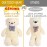 IKASA Giant Teddy Bear Plush Toy Stuffed Animals (White, 47 inches)