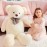 IKASA Giant Teddy Bear Plush Toy Stuffed Animals (White, 47 inches)