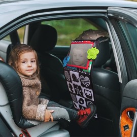 teytoy Tummy Time Mirror Infant Newborn Toys 0-3 Months Brain Developmental Baby Mirror Tummy Time Black and White High Contrast Baby Toys 4 6 9 12 Month Boys Girls Crawling Sensory Toy