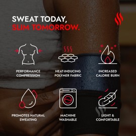 Sweat Shaper Women\'s Arm Trimmers (Black, Medium)