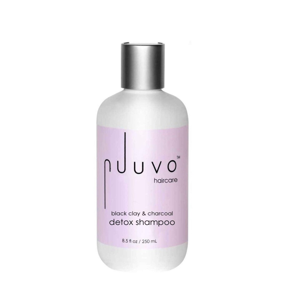 Nuuvo Haircare Black Clay & Charcoal Detox Shampoo - 8.5oz, Clarifying Shampoo, Cleanses Hair, Removes Product Build Up, Soothes Scalp Irritation & Dandruff, Salon-Quality, Use on All Hair Types