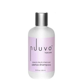 Nuuvo Haircare Black Clay & Charcoal Detox Shampoo - 8.5oz, Clarifying Shampoo, Cleanses Hair, Removes Product Build Up, Soothes Scalp Irritation & Dandruff, Salon-Quality, Use on All Hair Types
