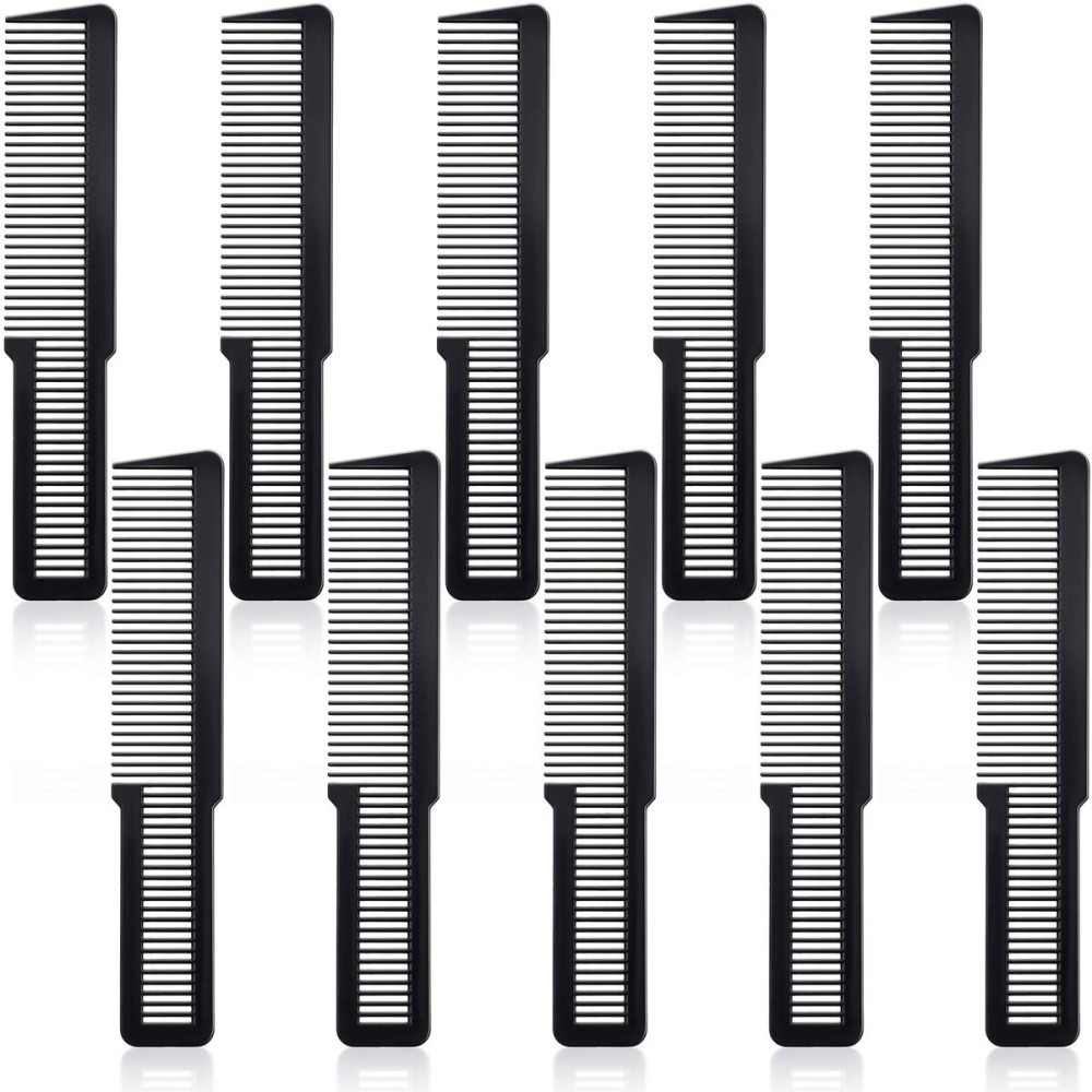 Patelai 10 Pieces Hair Cutting Comb Fine Tooth Styling Barber Styling Hair Clipper Cutting Comb for Home Salon Barber(Black) Patelai 10 Pieces Hair Cutting Comb Fine Tooth Styling Barber Styling Hair Clipper Cutting Comb for Home Salon Barber(Black)