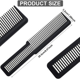 Patelai 10 Pieces Hair Cutting Comb Fine Tooth Styling Barber Styling Hair Clipper Cutting Comb for Home Salon Barber(Black) Patelai 10 Pieces Hair Cutting Comb Fine Tooth Styling Barber Styling Hair Clipper Cutting Comb for Home Salon Barber(Black)