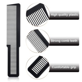 Patelai 10 Pieces Hair Cutting Comb Fine Tooth Styling Barber Styling Hair Clipper Cutting Comb for Home Salon Barber(Black) Patelai 10 Pieces Hair Cutting Comb Fine Tooth Styling Barber Styling Hair Clipper Cutting Comb for Home Salon Barber(Black)