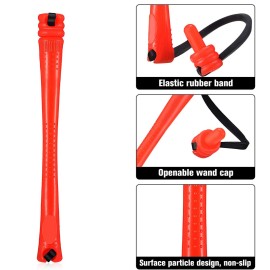 100 Pieces Hair Perm Rods Non-slip Hair Rollers Plastic Cold Wave Perming with Elastic Rubber Band Short Curlers for Hairdressing Styling(0.2 Inch,Red)