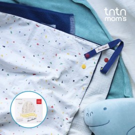 TNTN MOM\'S tntnmom\'s Anti-Radiation Aura Blanket (Blue Terrazzo) with Pouch