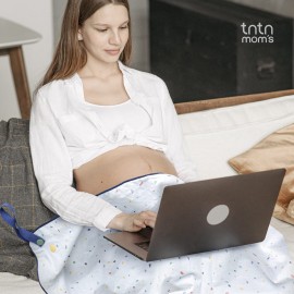TNTN MOM\'S tntnmom\'s Anti-Radiation Aura Blanket (Blue Terrazzo) with Pouch