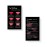 Lip Blush Stages of Healing & Aftercare Instructions Cards | Package of 50 | Double Sided Size 2 x 3.5 inches Business Card | Black with Red Lips Design