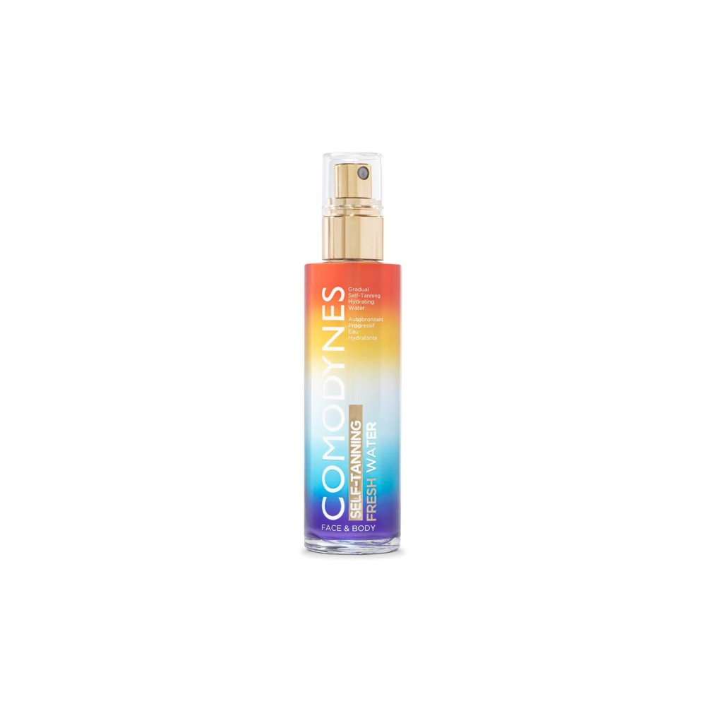 Comodynes Self Tanning Hydrating Water 100ml - Self-Tanning - Suitable for Face and Body -Moisturising Formula for a Refreshing Experience - Vegan - Natural Ingredients - Fresh Scent Comodynes Self Tanning Hydrating Water 100ml - Self-Tanning - Suitable for Face and Body -Moisturising Formula for a Refreshing Experience - Vegan - Natural Ingredients - Fresh Scent