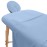 AVALON CARE Massage Table Sheets Set - 3 Pcs 100% Cotton Flannel - Fitted Sheets, Flat Sheet & Face Cover - Soft & Smooth Massage Bed Cover - Sky Blue